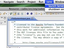 1. Launching a ceno server instance in eclipse