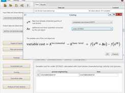 fully automated costing, based on observed data