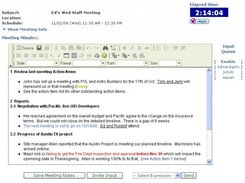 Centos' allows collaboration on meeting minutes