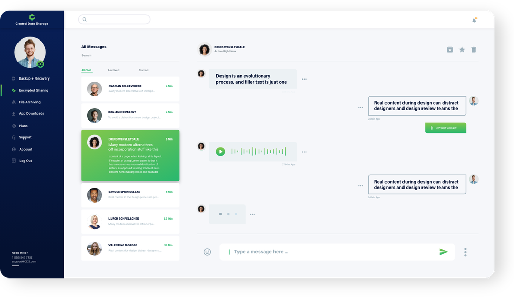 Central Data Storage Screenshot 1