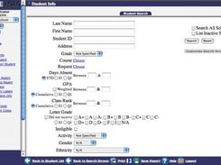 Student Search Screen