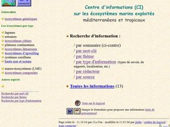 Application example: marine ecosystems