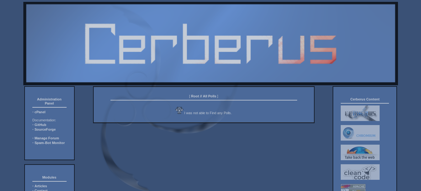Cerberus Content Management System Download Sourceforge Net