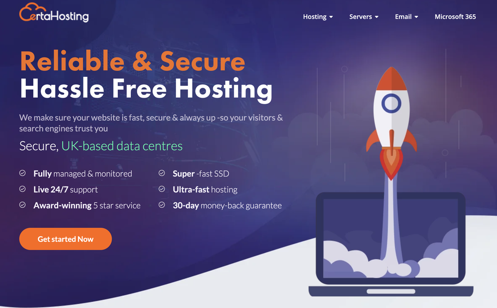 Certa Hosting Screenshot 1