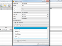 Create certificate