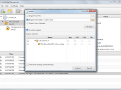 Import certificates