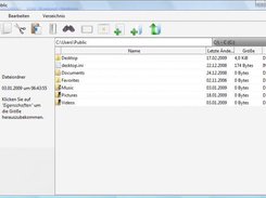 The Filemanager with a simple layout