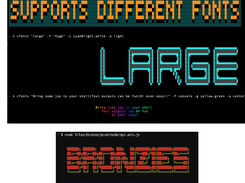 CFONTS Screenshot 1
