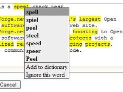 CFSpellCheck suggestions.