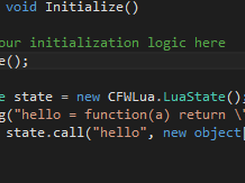 Calling a LUA function
