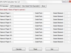 SGPA dashboard 