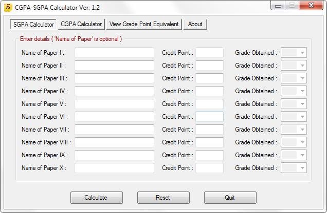Cgpa Sgpa Calculator Download Sourceforge Net