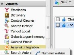 ZCS 7.1  Zimlet Menu