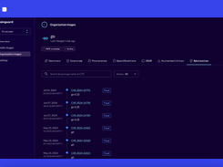 Our self-serve portal helps you find the latest information about CVEs, including when the CVE was detected, the current CVE remediation status in a specific Chainguard Image package, and the version of the software it’s fixed in. You can search for a specific CVE ID or filter down to only the software packages that are in your organization’s Chainguard Images.