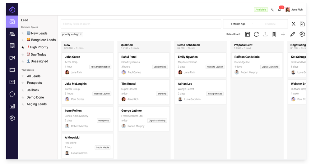 Kanban Sales Pipeline