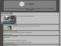 Displaying a thread with HTML5 video