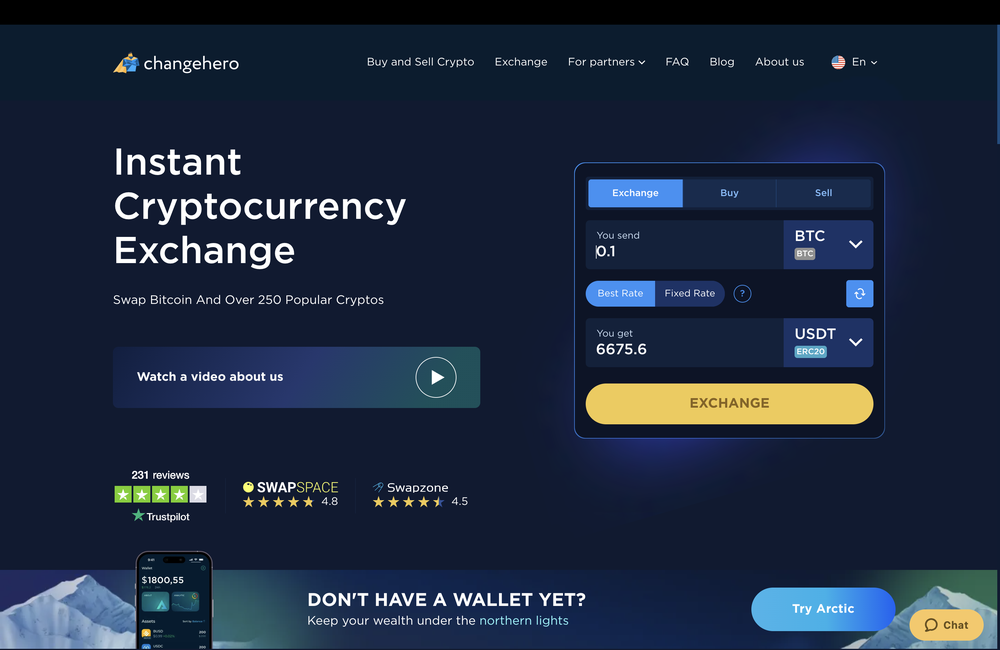 Exchange Screen