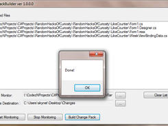 click "Build Change Pack" to build the pack