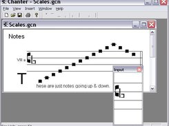 Chanter with Note Input Dialog