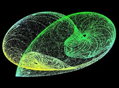 A 3-D quadratic strange attractor