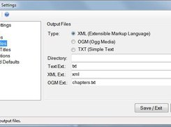 Settings: Outputs