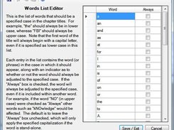 Words List Editor