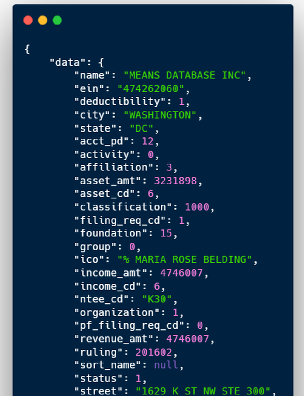 CharityAPI.org Screenshot 1