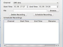 Main screen Charly IP TV Recorder