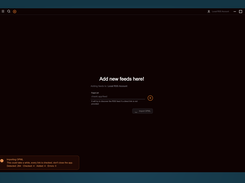 Importing OPML in dark theme