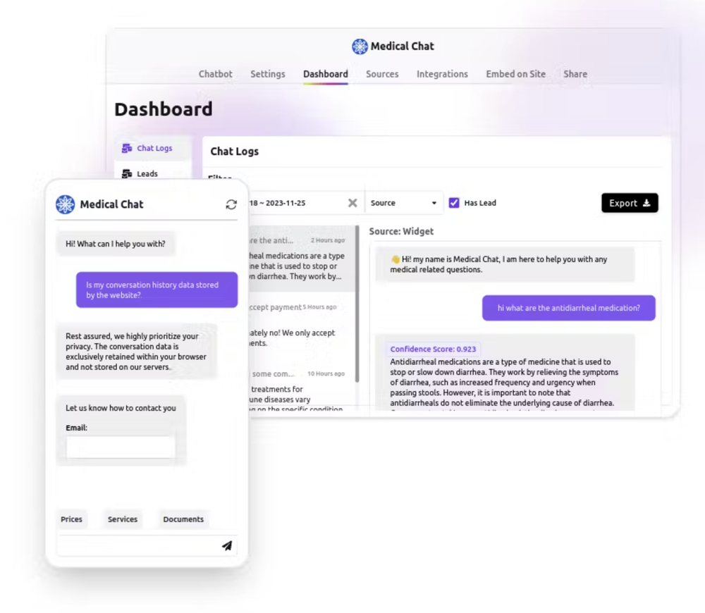 Chat Data Screenshot 1