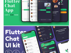 Chat/Messaging App Light and Dark Theme Screenshot 1