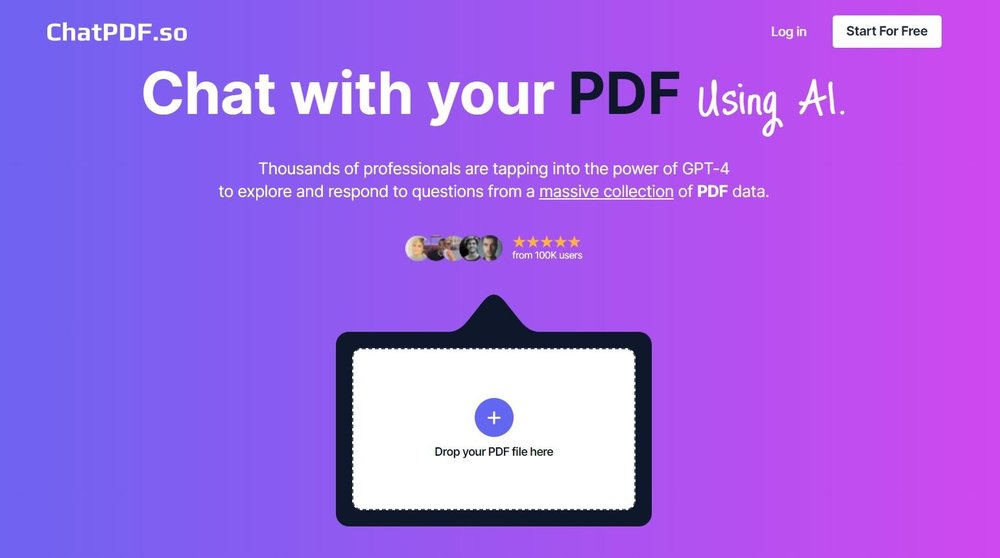 chatpdf.so website screenshot