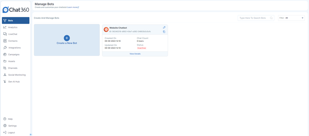 Main Dashboard