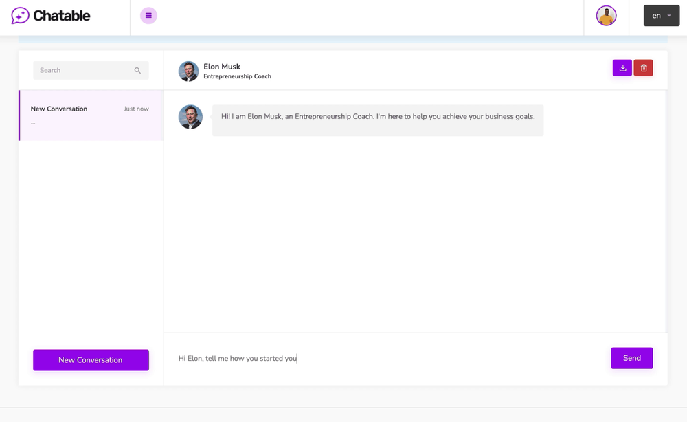 Chatable Screenshot 1