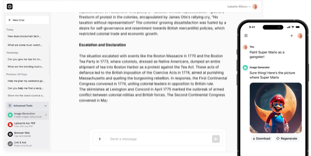 Chatbot App Screenshot 1