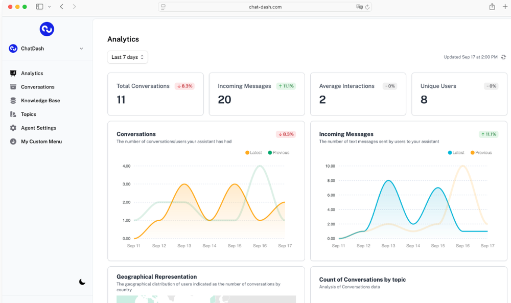 ChatDash Screenshot 1