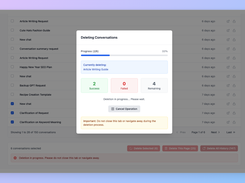 ChatGPT Bulk Delete Screenshot 3