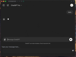 ChatGPT Desktop Application Screenshot 1