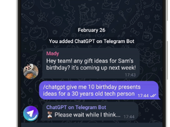 ChatGPT on Telegram Screenshot 1