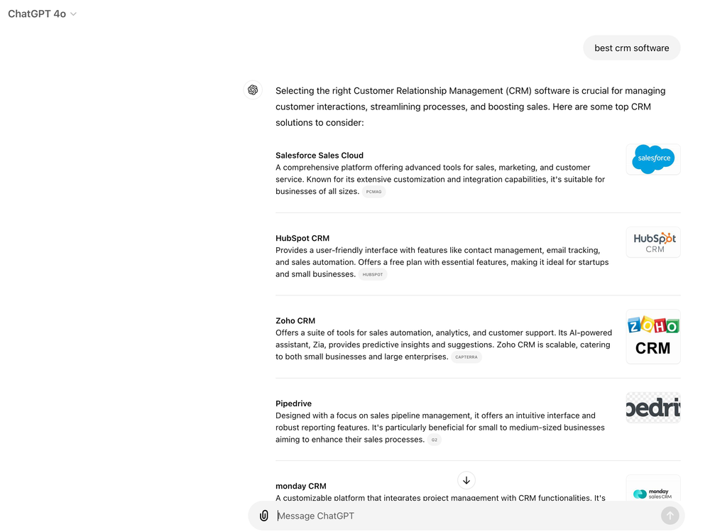 ChatGPT Search Screenshot 1