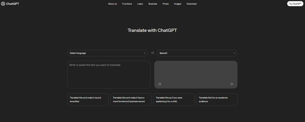ChatGPT Translate Screenshot 1