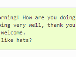 ChatterBot Screenshot 1