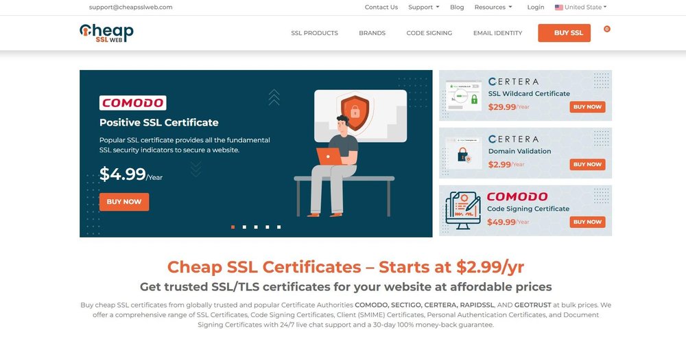 cheapsslweb homepage
