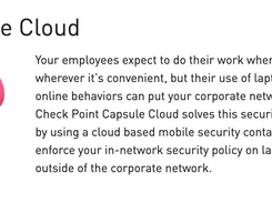 Check Point Capsule Screenshot 1