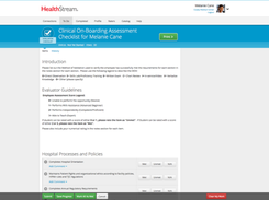 HealthStream Checklist Screenshot 1