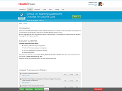 HealthStream Checklist Screenshot 2