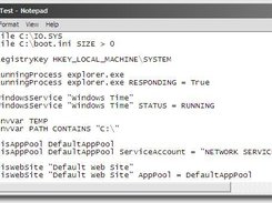 A checklist open for editing in Notepad