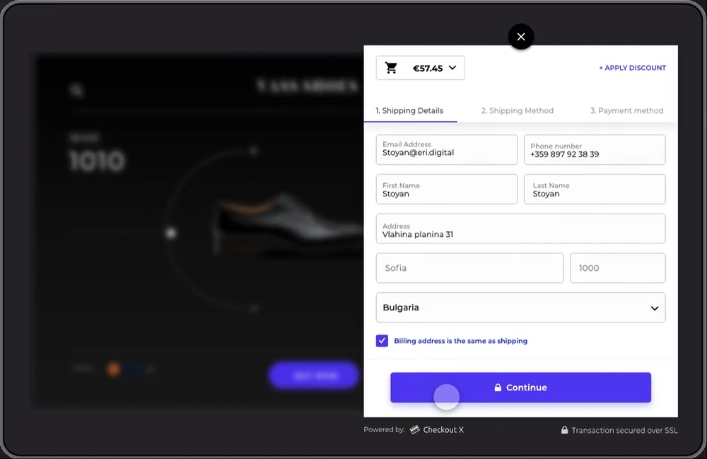 Checkout X Screenshot 1