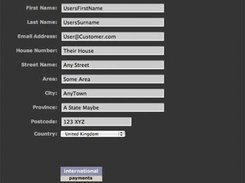 Customer Detail Entry Form