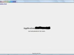 The first screen of the inicialization